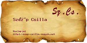 Szép Csilla névjegykártya
